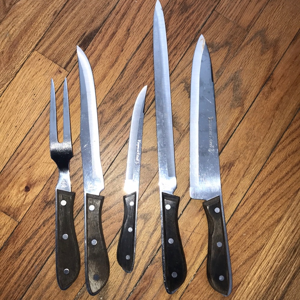 Household Knives Set Emperor Steel Japan Vtg